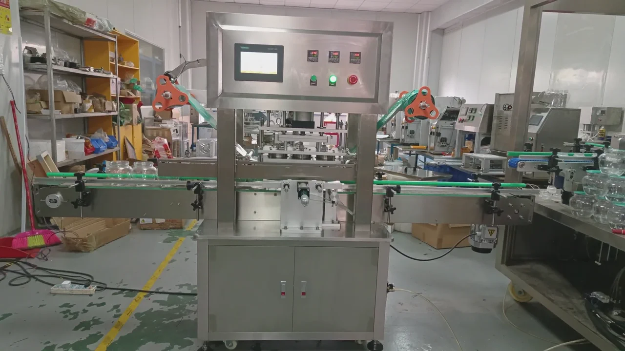 Bottle and Jar Inline Heat Press Sealer · Operating video