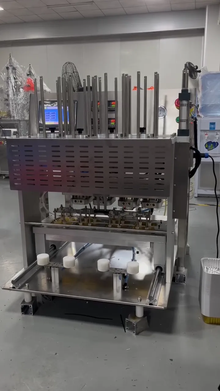 Precut aluminum foil film pick-and-place sealing video