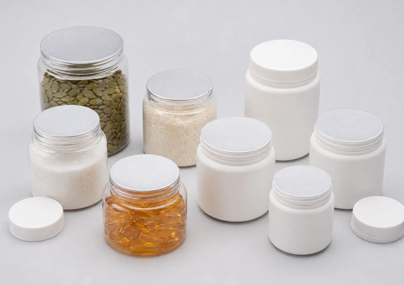Automatic Die-Cut Film Inline Bottle & Jar Sealer | AI-generated application packaging illustration