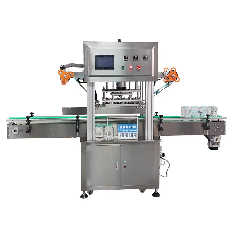 Bottle and Jar Inline Heat Press Sealer · Front view