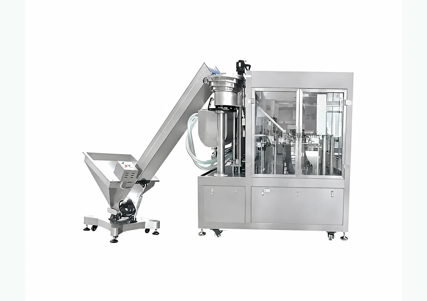 Stand-up Spout Pouch Filling and Screw Capping Machine