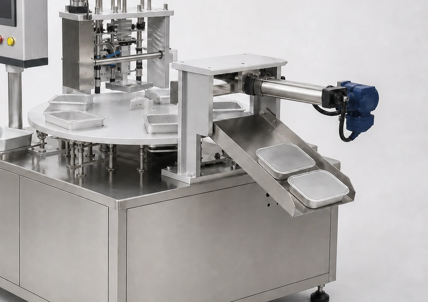 Automatic Foil Sheet Feeder — Outfeed or application area — AI structure illustration
