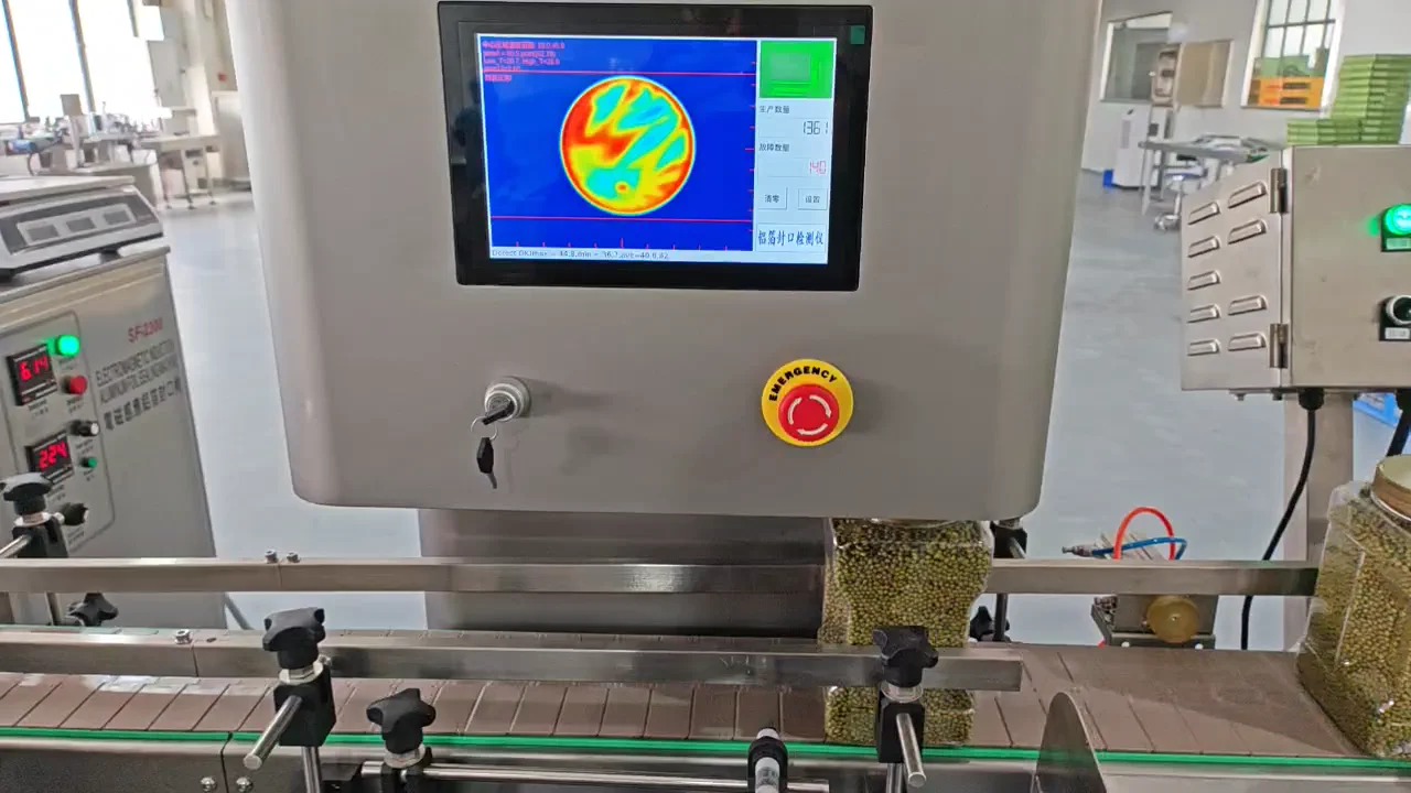 Inline foil-seal thermal-imaging inspection process