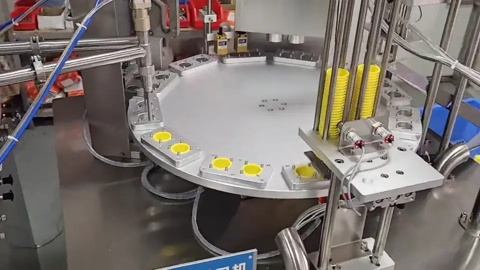 Rotary Small-Cup Filling and Sealing Machine · Watch product video