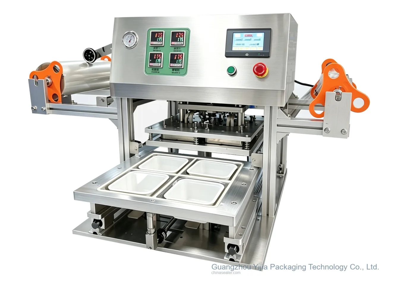 Tabletop Multi-Compartment Meal Tray Sealer Sample