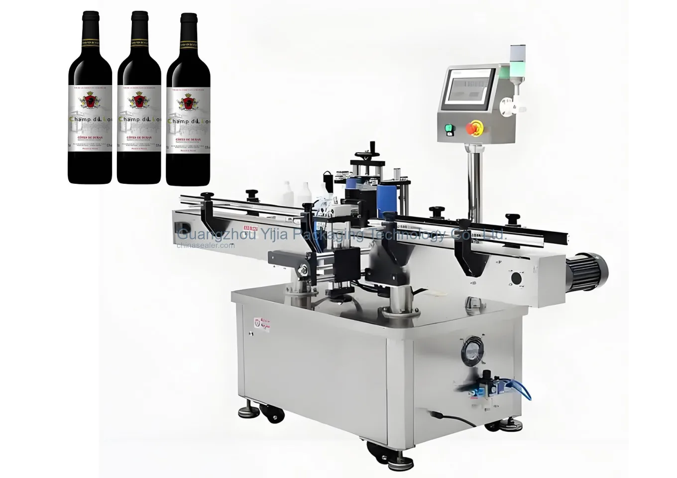 Machine de étiquetage pour bouteilles Échantillon