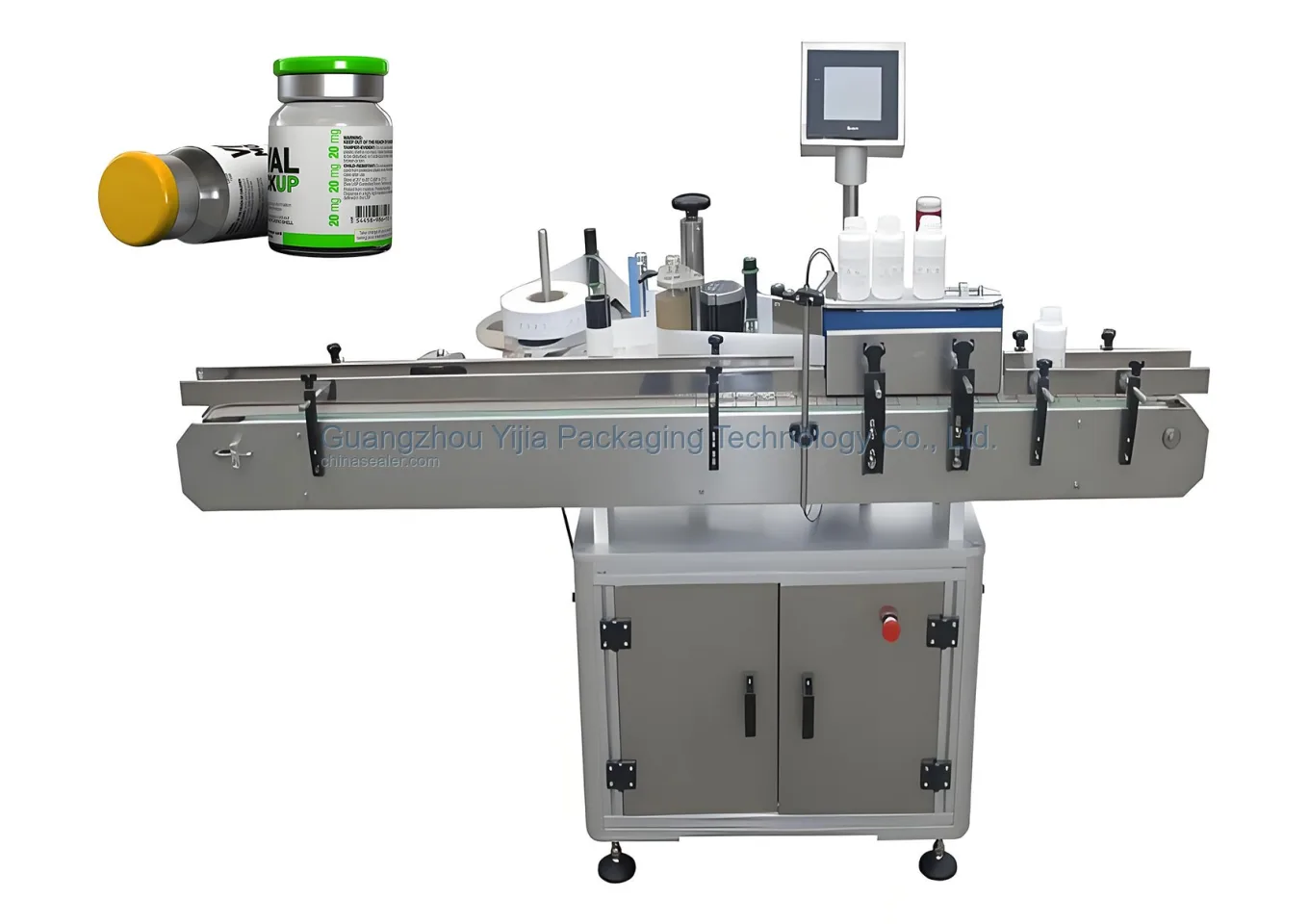 Machine de étiquetage pour bouteilles Échantillon