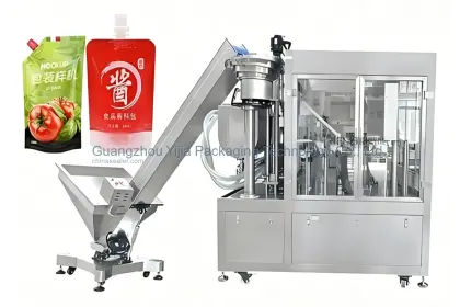 Spout Pouch Filling and Capping Machine