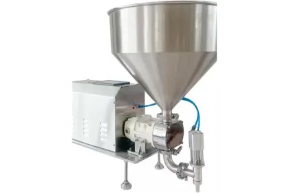 Llenadora de salsas con bomba rotativa Muestra
