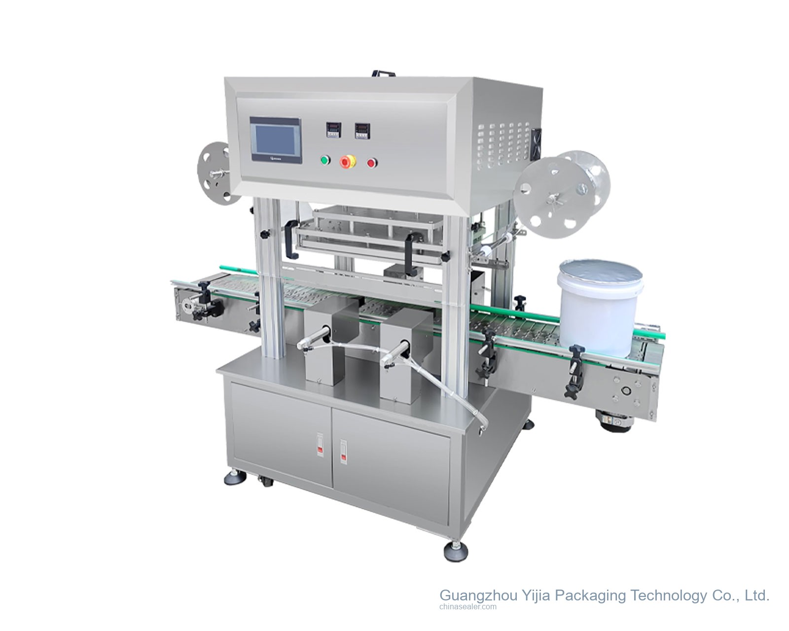 Large-Diameter Pail Heat Seal Sealer