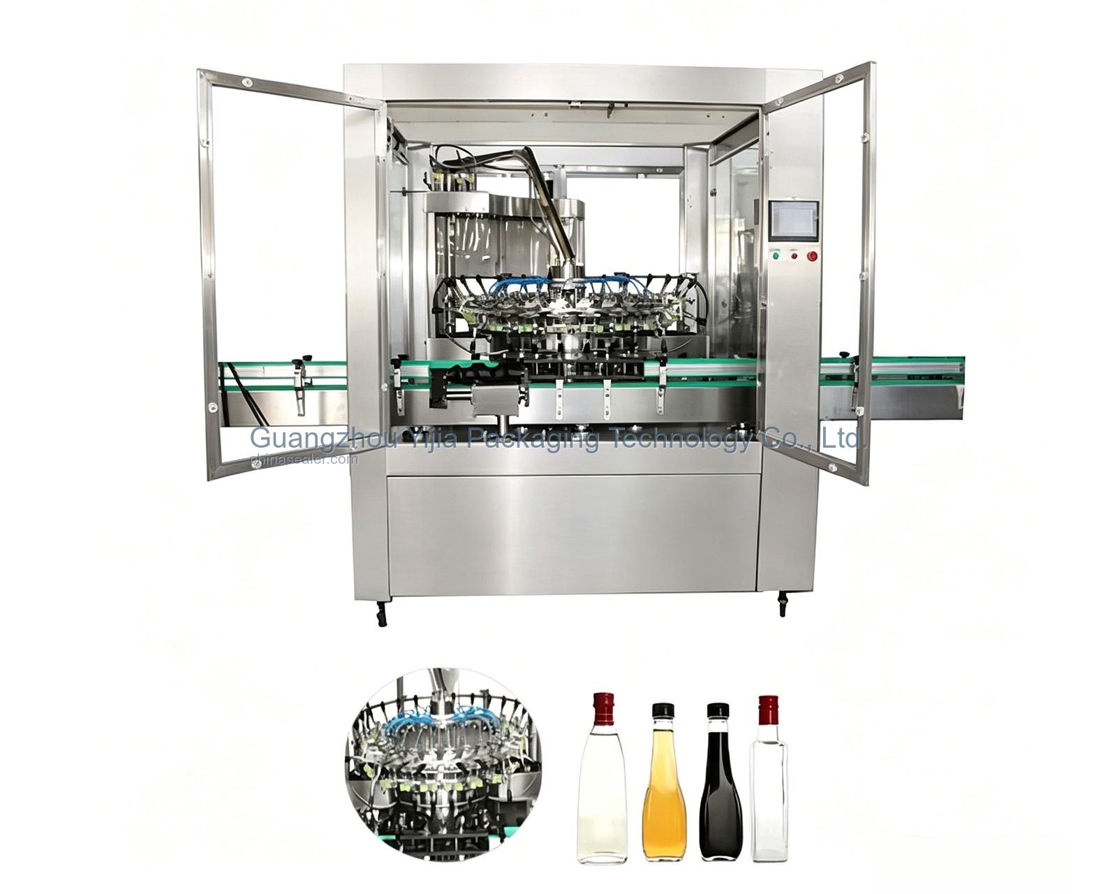 Bottle Mouth Cleaning and Air Rinsing Module Sample
