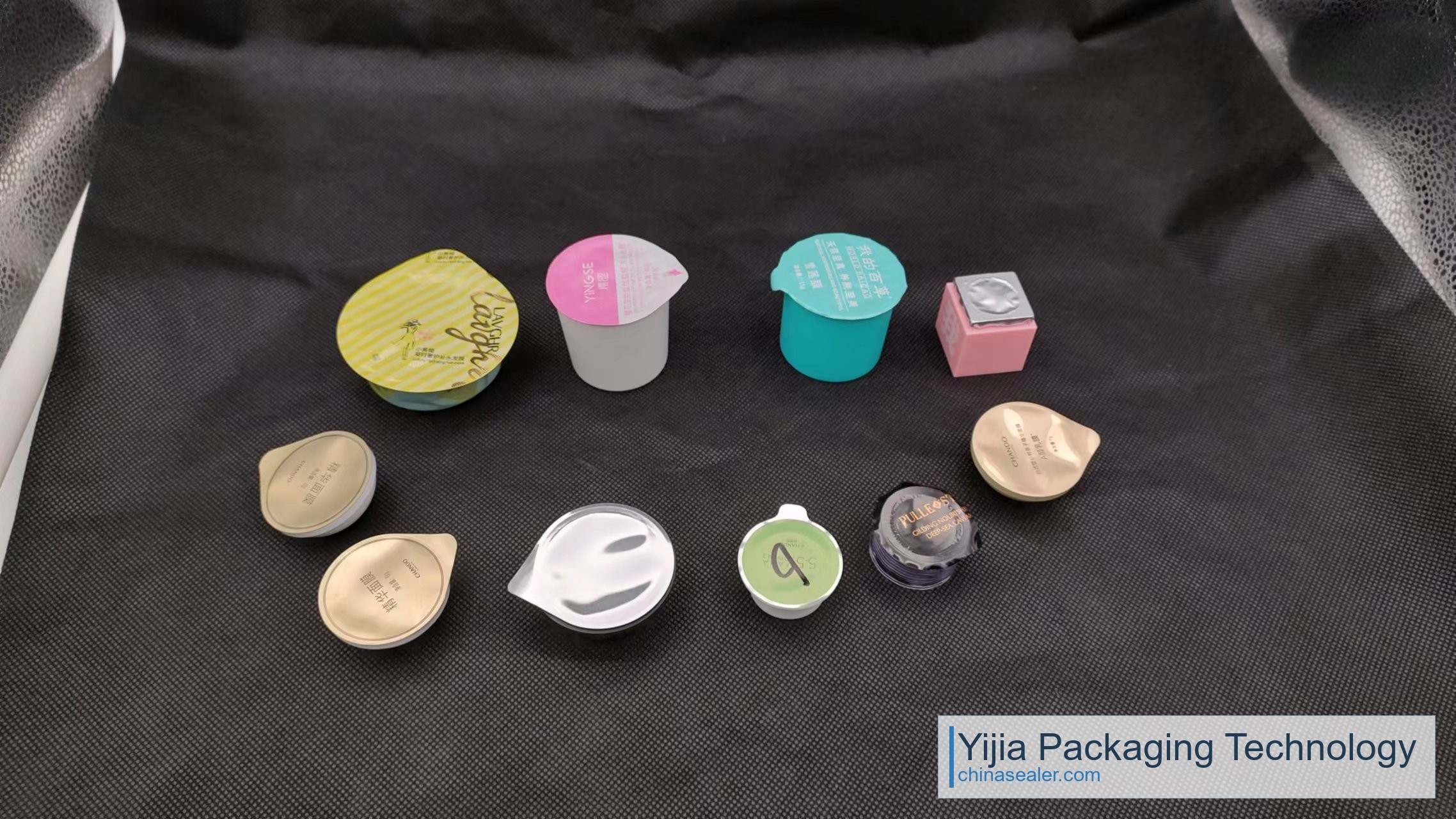 Selladora para vasos de boca pequeña Muestra